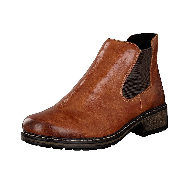 Damske Chelsea Cizmy Rieker Z6894-22, Hnede
